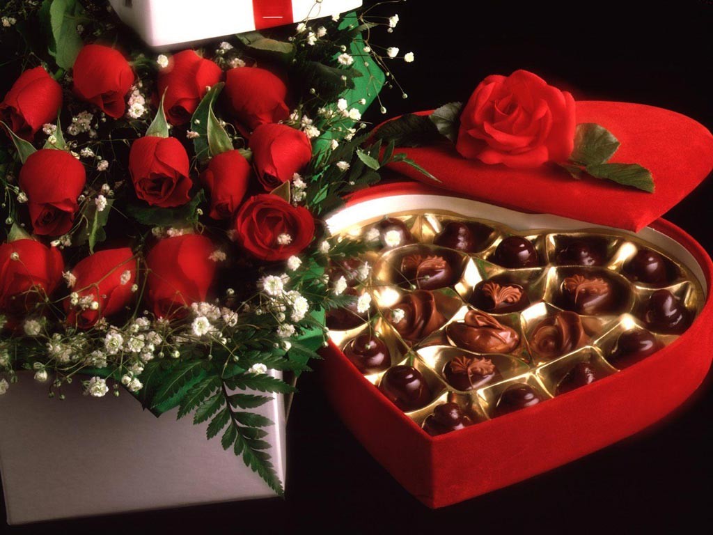 chocolates with red roses gist