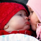 cute kissing
