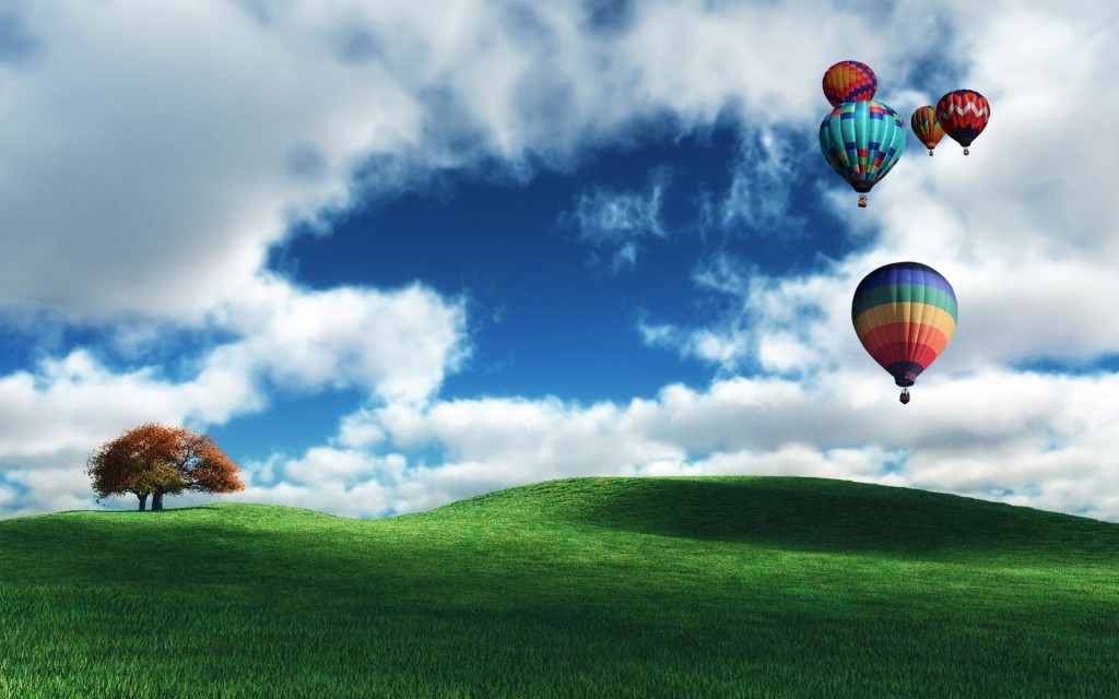 nice background sky balloons