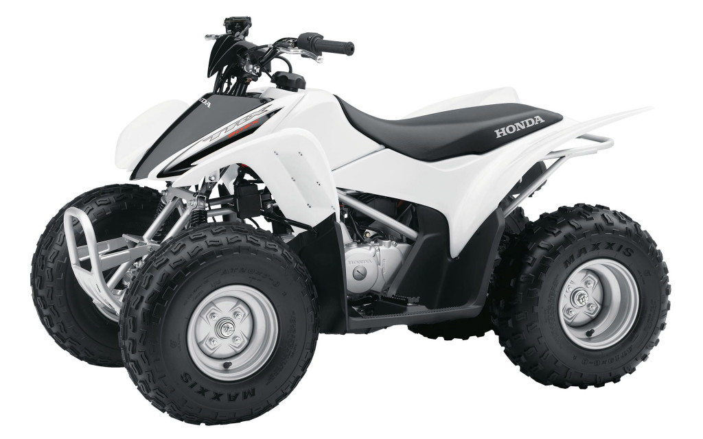 white atv bike