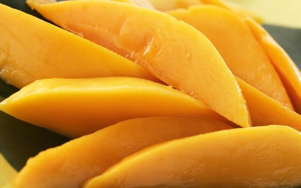 cute Sliced mango wallpaper
